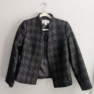 Perri Cutten Black Houndstooth Pattern Blazer S10AUS S2-4USA
